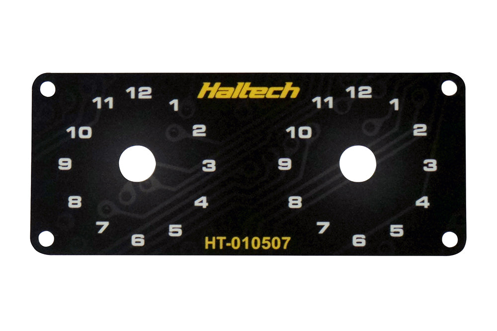 Dual Switch Panel Only - includes Yellow knob – Haltech HT-010507