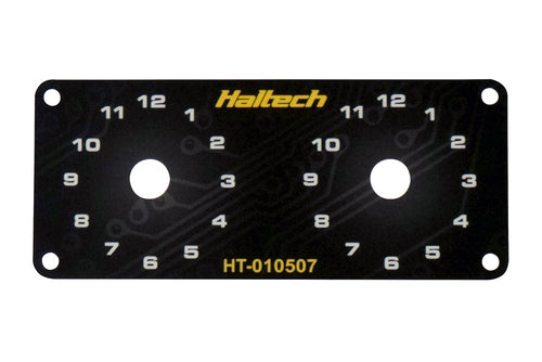 Dual Switch Panel Only - includes Yellow knob – Haltech HT-010507