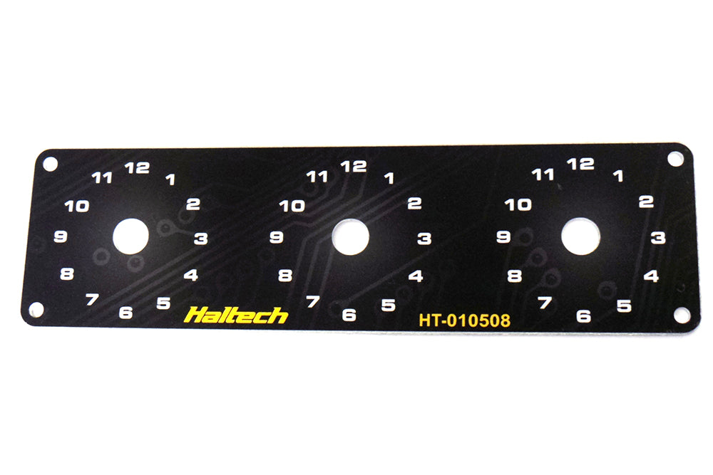 Triple Switch Panel Only - includes Yellow & Red knobs – Haltech HT-010508