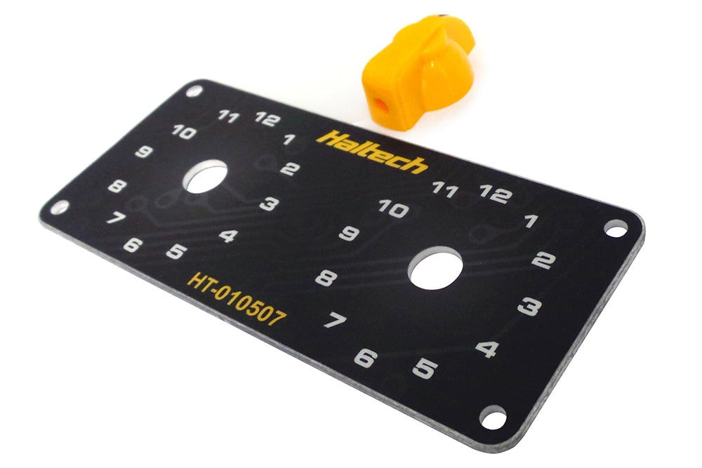 Dual Switch Panel Kit - includes Yellow knob – Haltech HT-010509
