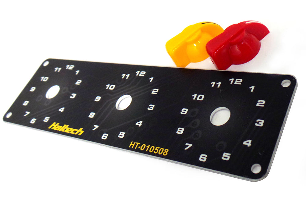 Triple Switch Panel Kit - includes Yellow & Red knobs – Haltech HT-010510