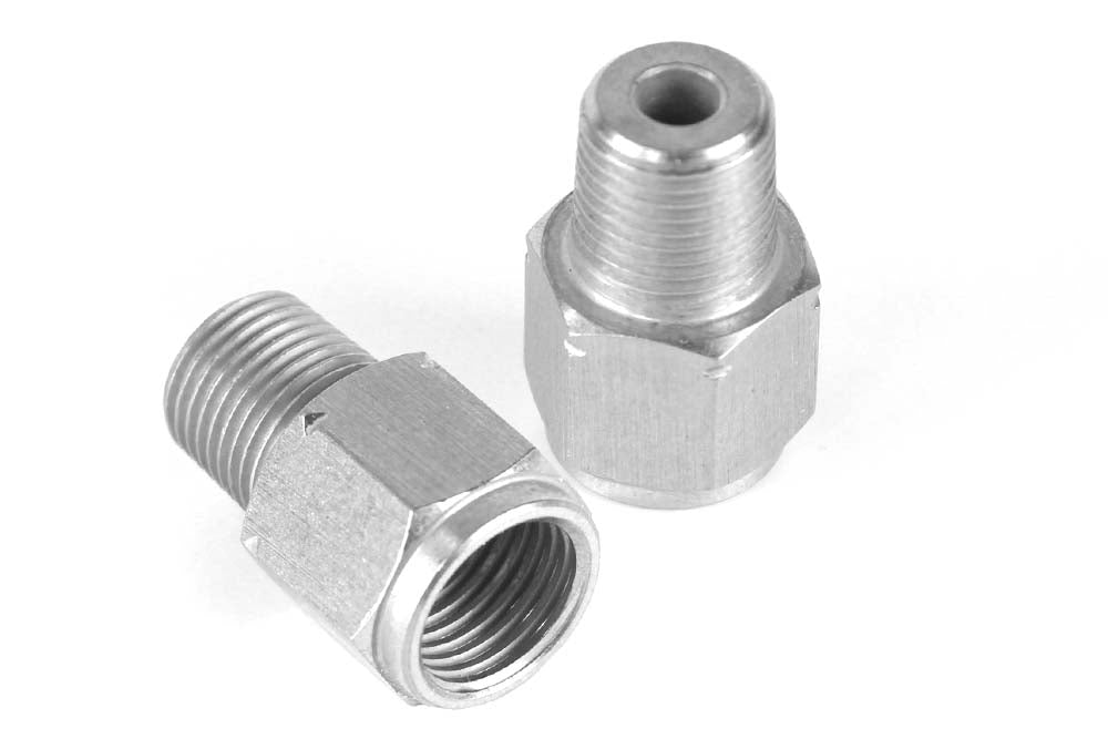 M10 x 1.0 to 1/8 BSPT Adaptor - Stainless Steel – Haltech HT-010921