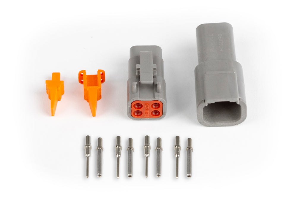 Plug and Pins Only - Matching Set Deutsch DTM-4 Connectors (7.5 Amp) – Haltech HT-031014