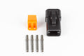 Plug and pins only - Male Deutsch DTP-06-4S - Black connector (25Amp) – Haltech HT-031201