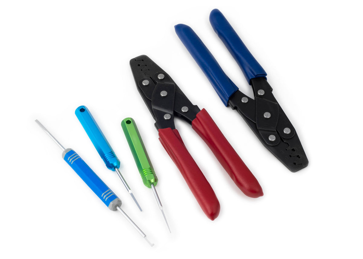 Dual Crimper set - inc 3 pin removal tools – Haltech HT-070300