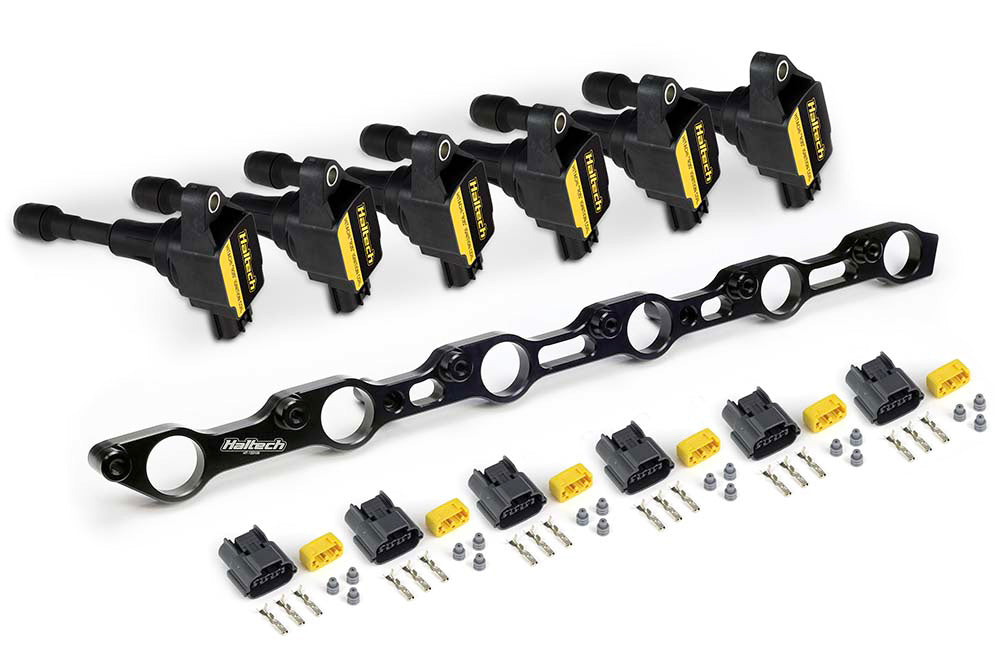 R35 Coil Bracket Kit for Toyota JZ- Includes bracket , coils and connectors – Haltech HT-120200