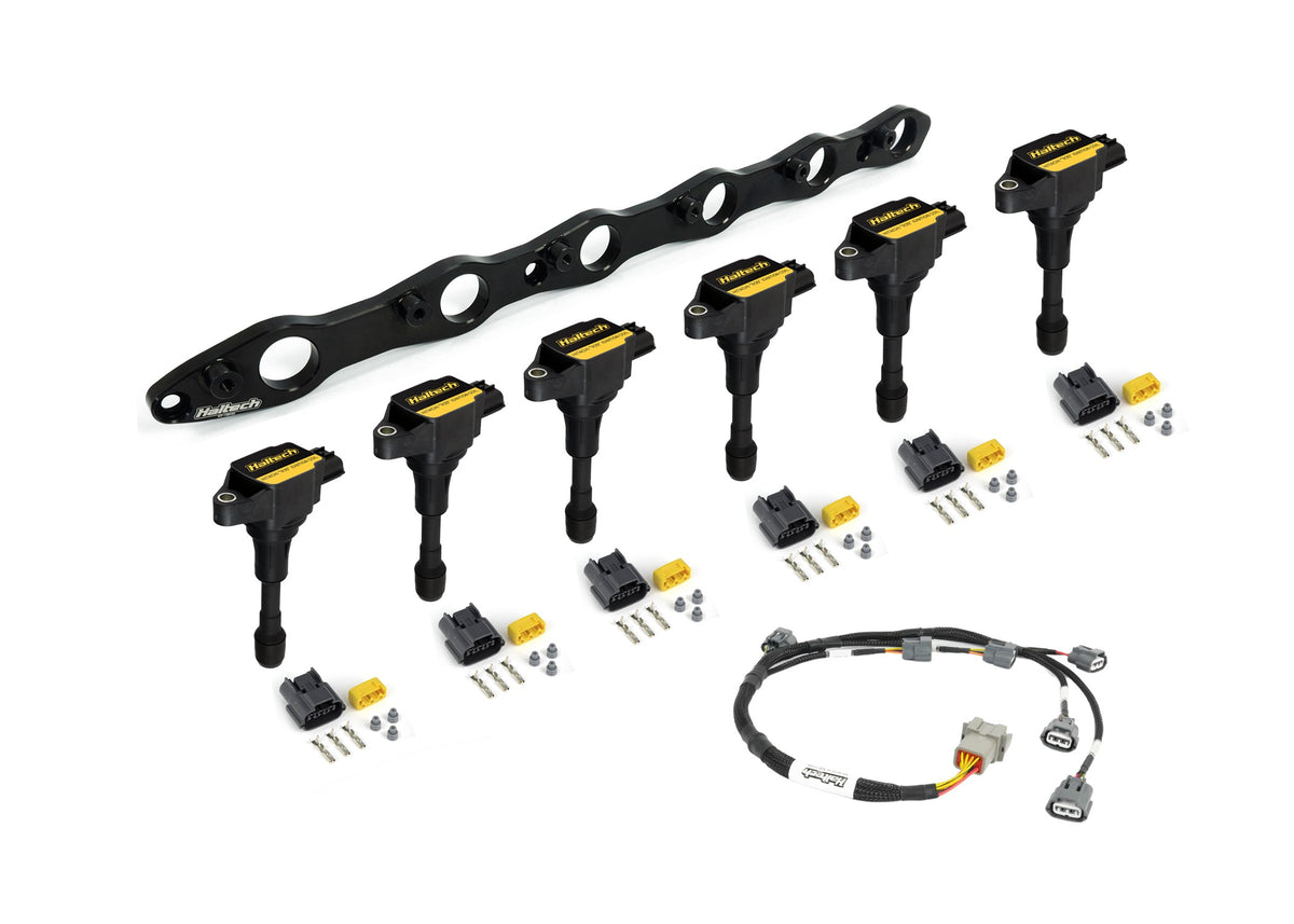 R35 Coil Bracket for Nissan RB20/25/26 includes bracket coils, connectors and harness – Haltech HT-120203